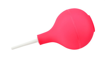Rubber enema syringe