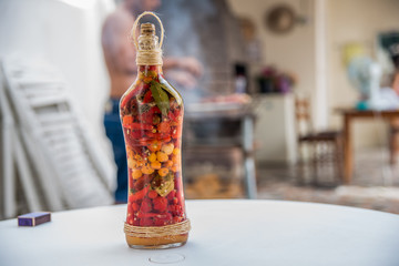 Pimenta na garrafa