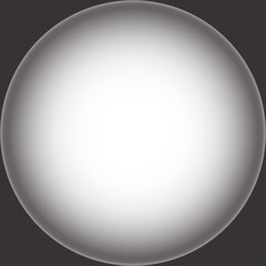 Vignetted frame in the form of a gradient black and white circle. Vector graphics