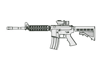 sketch of military vector weapon