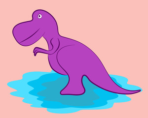 Cartoon Dinosaur Character
