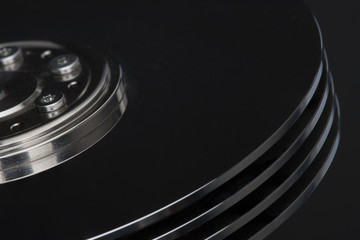 Hard disk working surfaces Data recovery concept