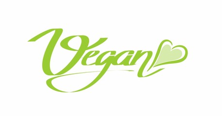 vegan sign with heart