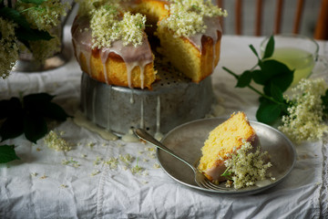 Elderflower and Orange Bundt Cake.