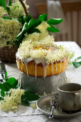 Elderflower and Orange Bundt Cake.