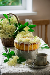Elderflower and Orange Bundt Cake.