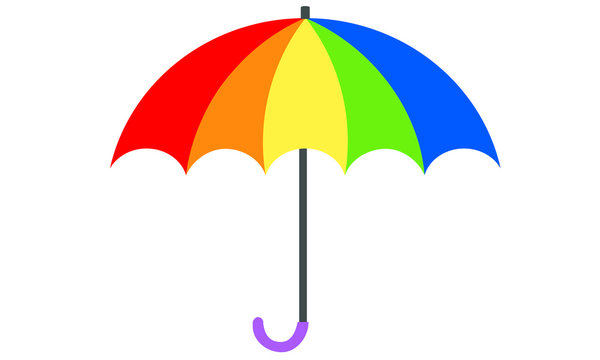 Colorful umbrella icon image