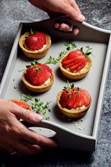 Mini Strawberry Tarts 