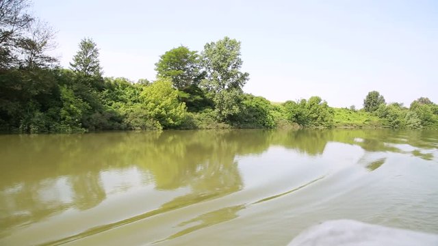Navigazione sul fiume Mincio Mantova, video