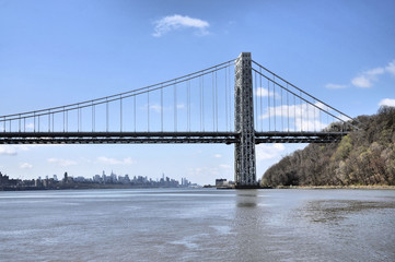 The Jersey Side / The George Washington Bridge from Fort Lee Hudson Park in New Jersey