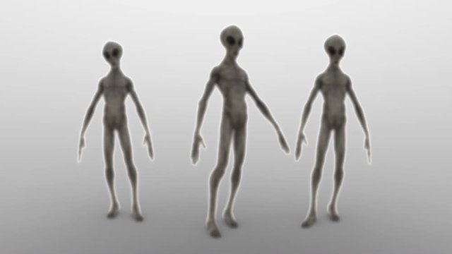 three extraterrestrials, animation