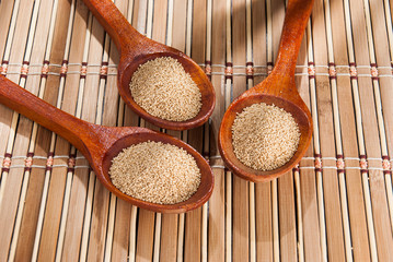 Amaranth on the wooden background