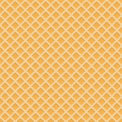 Seamless wafer pattern, vector background.