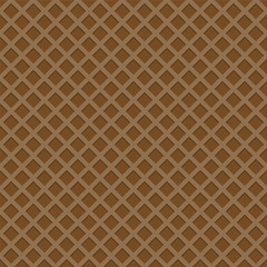Seamless chocolate wafer pattern, vector background.