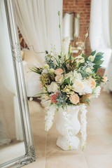 beautiful chic furniture in the studio in the photo