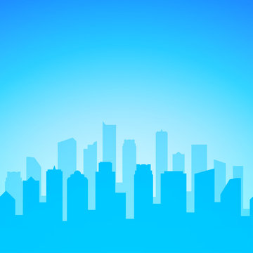 Vector illustration in EPS 10 of Skyscrapers with copy space