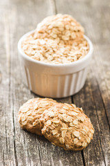 Healthy oatmeal cookies.