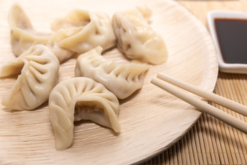 Steamed ravioli are a typical oriental food with many variations