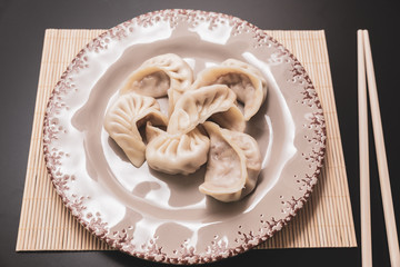 Steamed ravioli are a typical oriental food with many variations