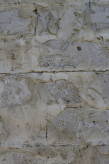 Background of gray concrete blocks of a wall texture