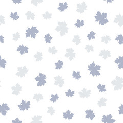 Vector seamless pattern with leaf fall