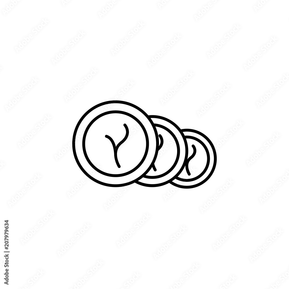 Poster land outline icon. element of kitchen tools icon for mobile concept and web apps. thin line land out