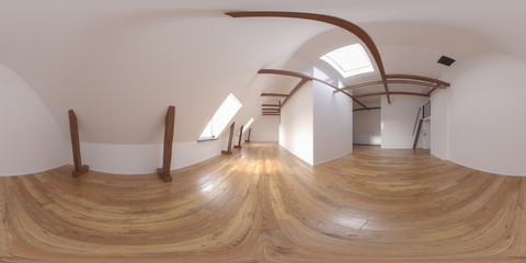 Spherical 360 panorama projection Interior empty room 3D rendering © Dmitry Berg
