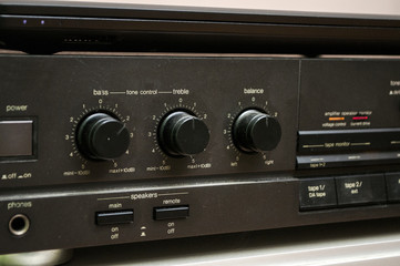 Obraz premium Black radio player