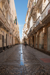 Streets of the city of Cádiz. Spain