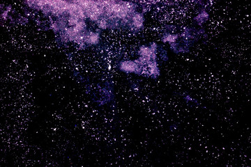 Abstract dark purple background with white spots, deep space with many stars and galaxies
