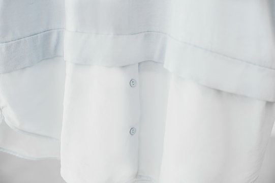Detail  of a light-blue shirt
