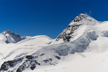 Fototapeta na wymiar Glacier at top of jungfraujoch