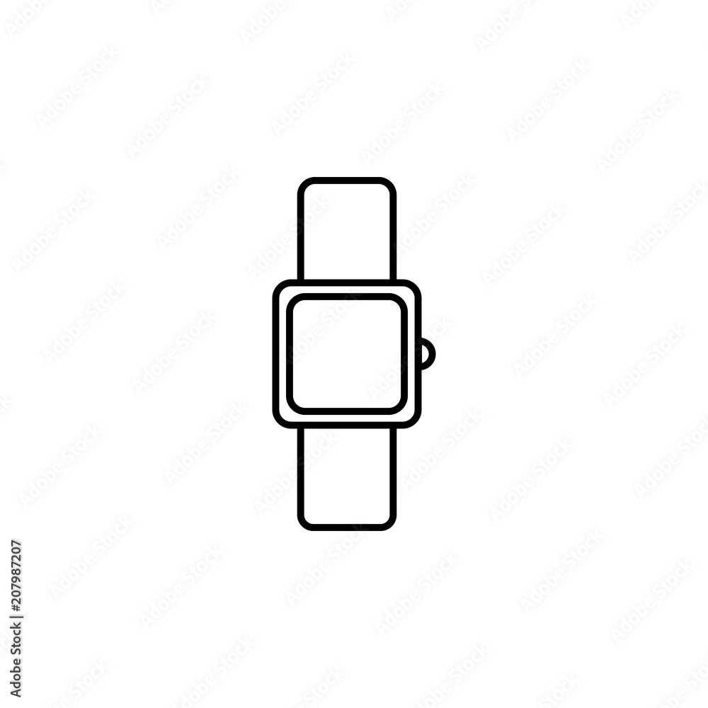 Aufkleber smart watches outline icon. element of equipment icon for mobile concept and web apps. thin line sma