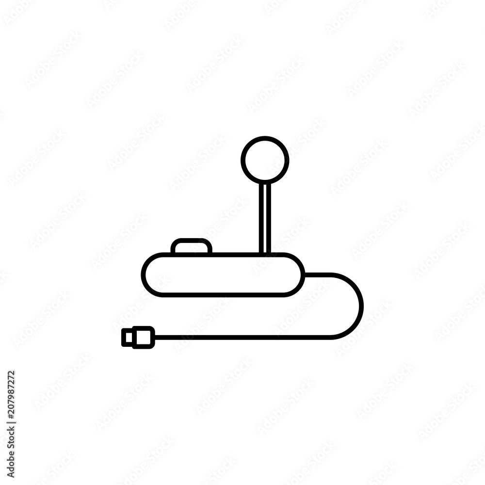 Poster joy stick outline icon. element of equipment icon for mobile concept and web apps. thin line joy sti