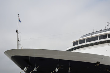 front of an ocean liner