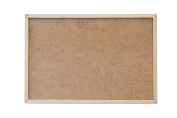 Fototapeta premium Wood frame with wooden plank inside. chalkboard with copy space place for your text