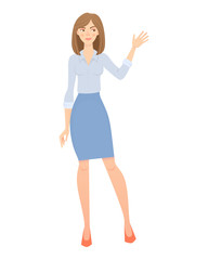 Fototapeta premium business woman isolated