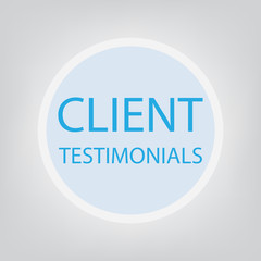 client testimonials concept- vector illustration