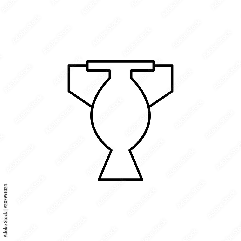 Aufkleber the winner's cup outline icon. element of simple education icon for mobile concept and web apps. thi