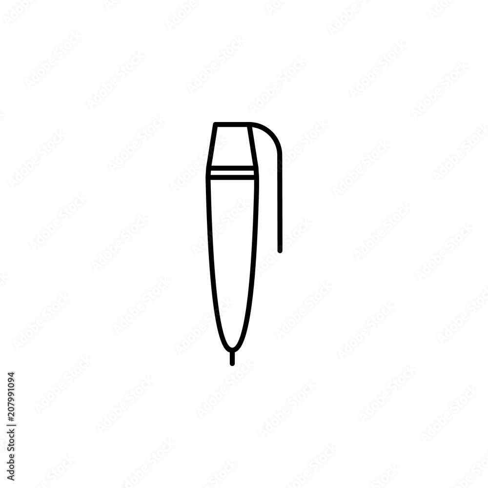 Poster a pen outline icon. element of simple education icon for mobile concept and web apps. thin line a pe
