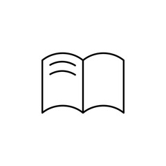 notebook outline icon. Element of simple education icon for mobile concept and web apps. Thin line notebook outline icon can be used for web and mobile
