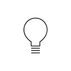 bulb outline icon. Element of simple education icon for mobile concept and web apps. Thin line bulb outline icon can be used for web and mobile