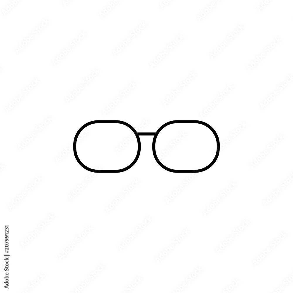 Poster spectacles outline icon. element of simple education icon for mobile concept and web apps. thin line