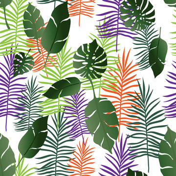 Exotic tropical Seamless pattern