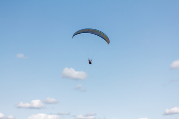 Paraglider flying sport