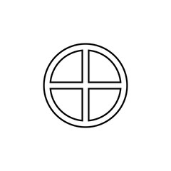 Celtic cross outline icon. Element of religion sign for mobile concept and web apps. Thin line Celtic cross outline icon can be used for web and mobile