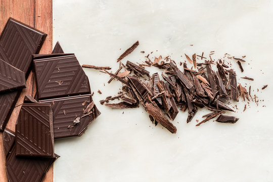 dark chocolate chopped into slivers