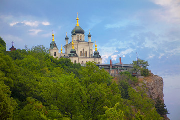 church on the mountain in Crimea