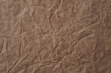 Wrinkled packaging paper background