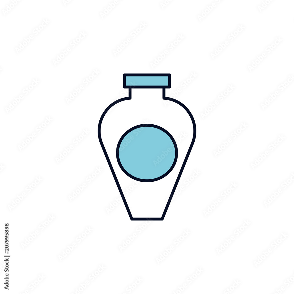 Poster shampoo outline icon. element of colored spa icon for mobile concept and web apps. thin line shampoo